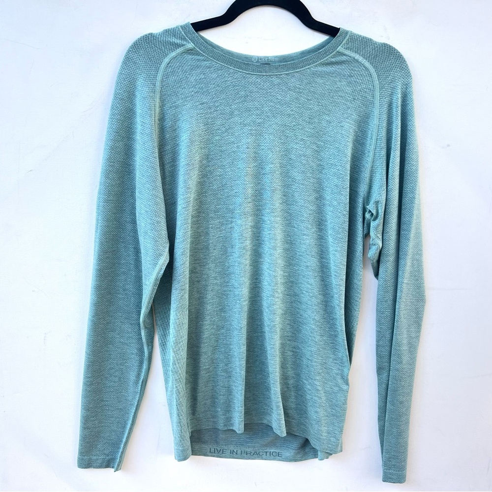 Lululemon long sleeve metal vent green Shirt SMALL S
